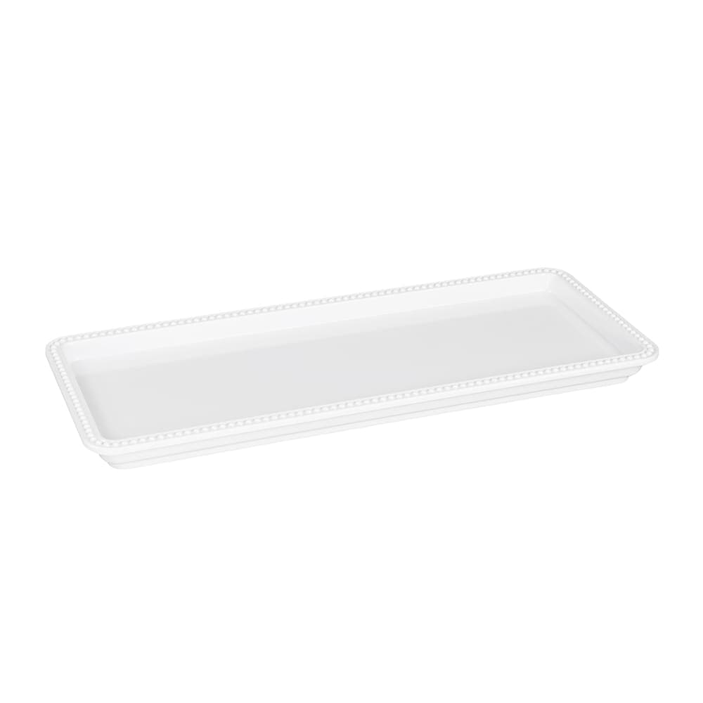 Elite Global Solutions Rectangular Serving Tray - 15"L x 6"W, Melamine, White (M1561-NW)