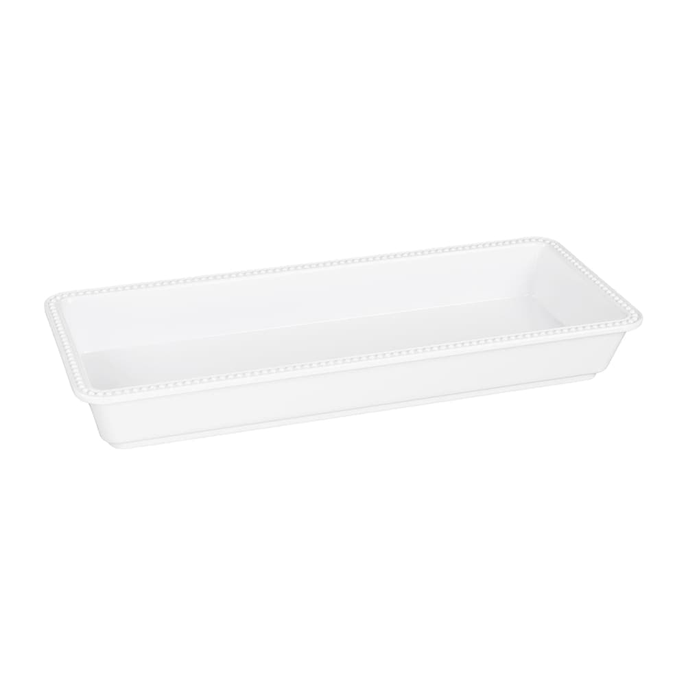 Elite Global Solutions Rectangular Serving Tray - 15"L x 6"W, Melamine, White (M1562-NW)