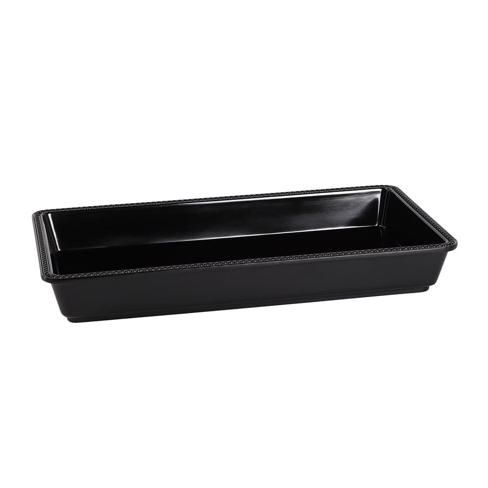 Elite Global Solutions Rectangular Serving Tray - 15"L x 8"W, Melamine, Black (M1582-B)
