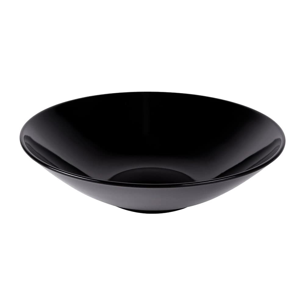 Elite Global Solutions 6 qt Round Melamine Serving Bowl, Black (M15R4-B)