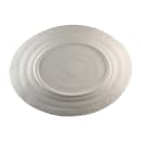 Elite Global Solutions 16 1/2" x 12" Oval Della Terra Platter - Melamine, Off White Stone (M16512OVST-OWD) thumbnail 3