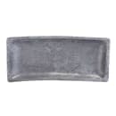 Elite Global Solutions 16 1/8" x 7" Rectangular Basalt Platter - Melamine, Coal (M1671RC-CO) thumbnail 3