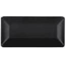 Elite Global Solutions 16" x 8" Rectangular Symmetry Platter - Melamine, Black (M168RC-B) thumbnail 2