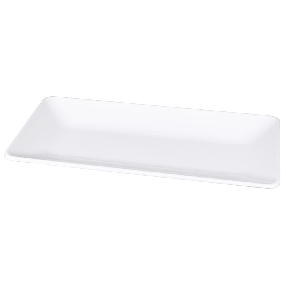 Elite Global Solutions 16" x 8" Platter - Rectangular Symmetry - Melamine, Display White (M168RC-NW)