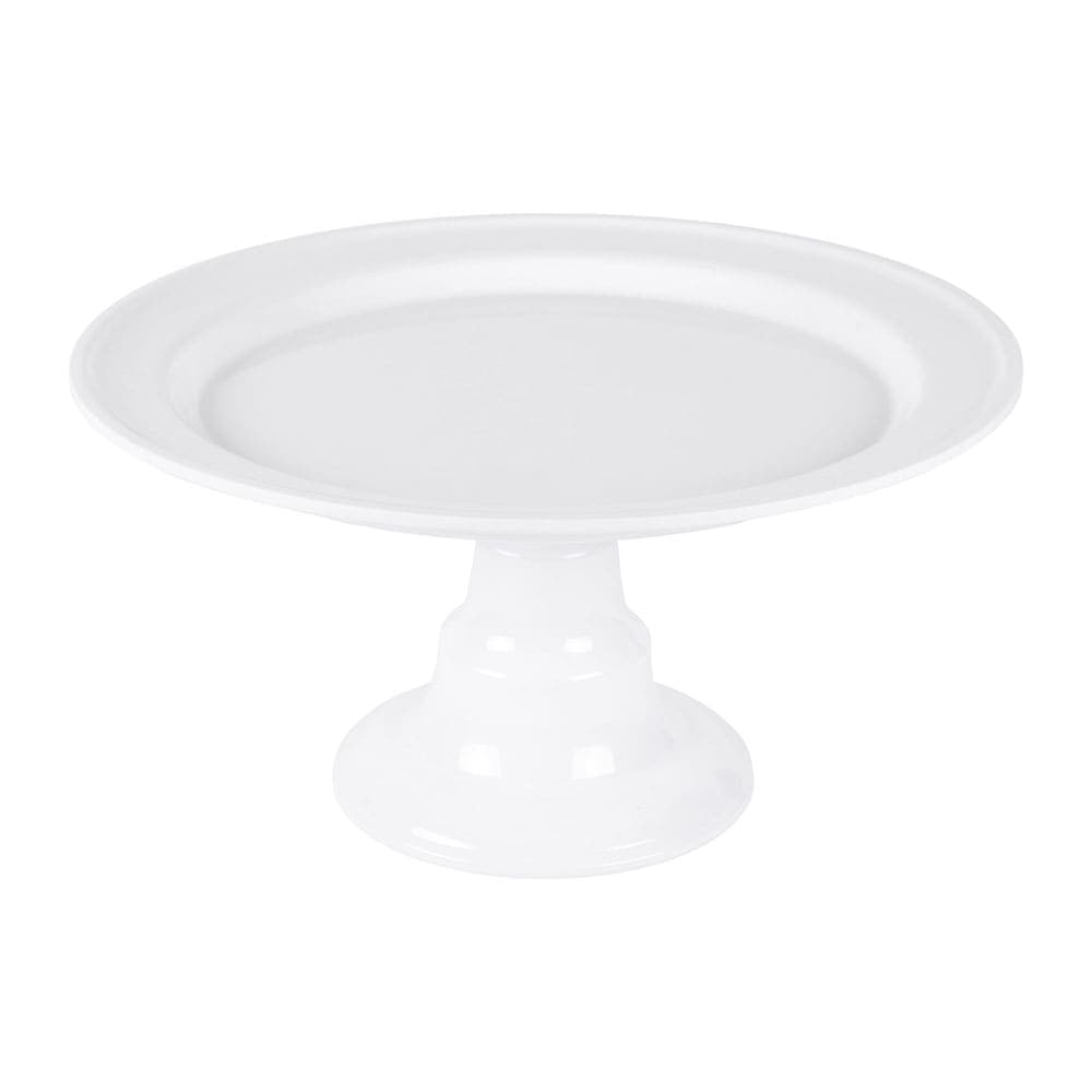 Elite Global Solutions 16" Round Plate Stand - 8 1/2"H, Melamine, White (M16RPKT-NW)