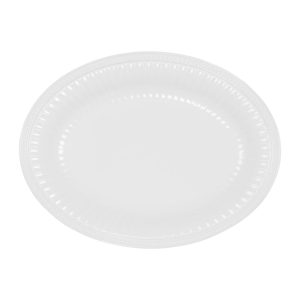 Elite Global Solutions 17" x 13" Oval Venetian Platter - Melamine, White (M1713OV-NW)