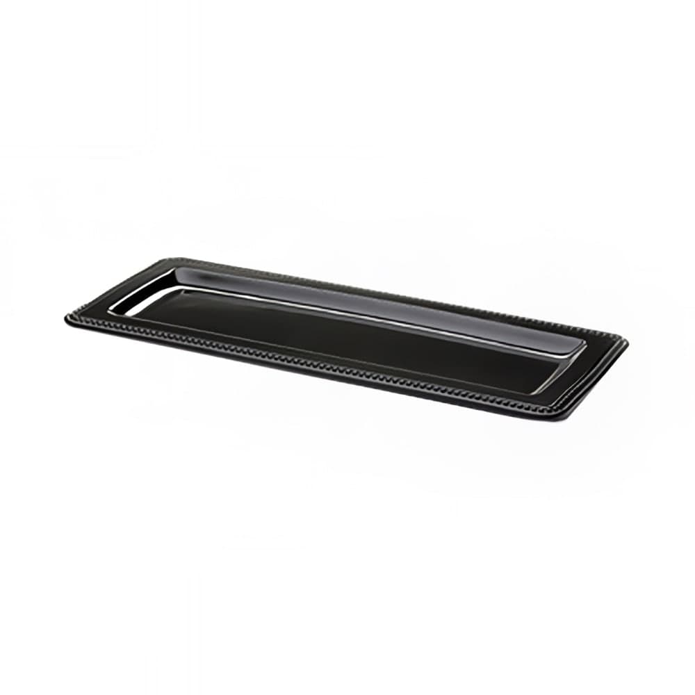 Elite Global Solutions Rectangular Serving Tray - 17"L x 7"W, Melamine, Black (M177RC-B)