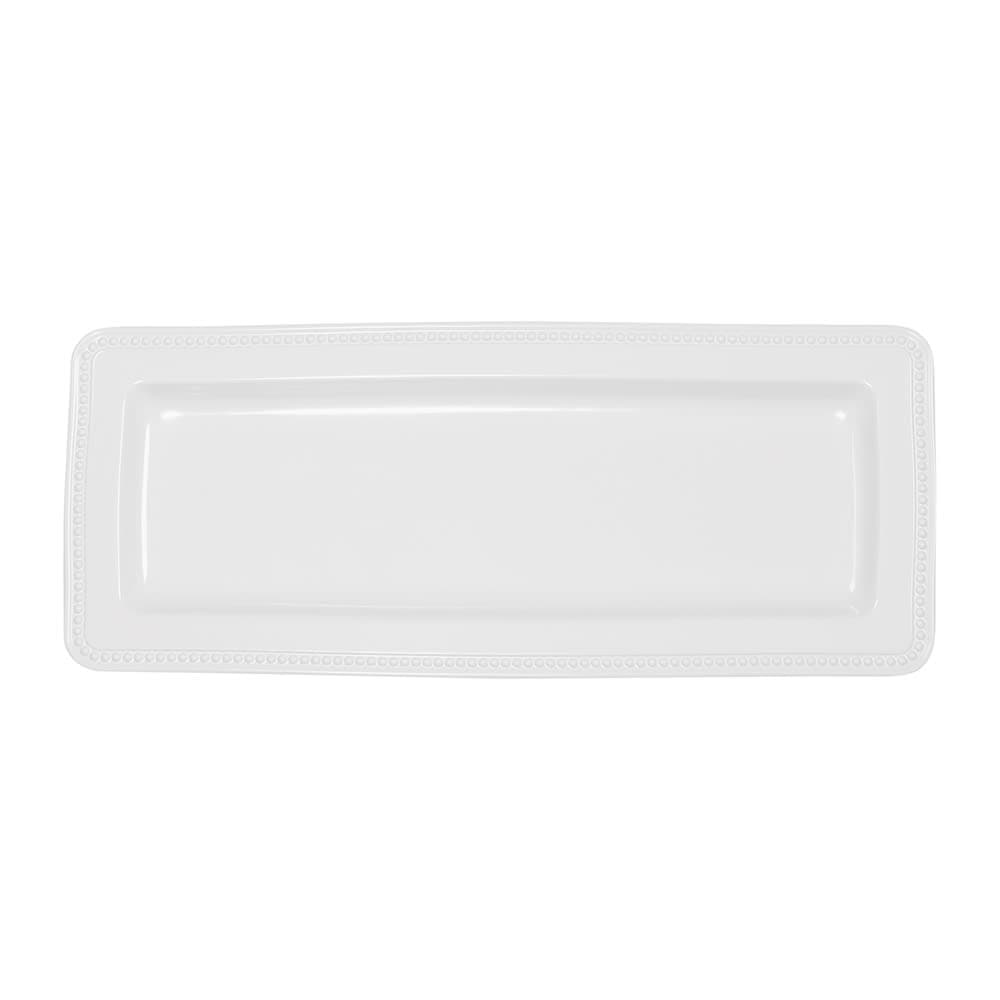 Elite Global Solutions Rectangular Serving Tray - 17"L x 7"W, Melamine, White (M177RC-NW)