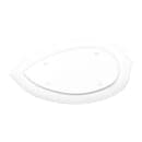 Elite Global Solutions 17 3/4" x 9 1/2" Leaf Shaped Tropicana Platter - Melamine, White (M179PL-NW) thumbnail 4
