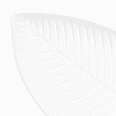 Elite Global Solutions 17 3/4" x 9 1/2" Leaf Shaped Tropicana Platter - Melamine, White (M179PL-NW) thumbnail 5