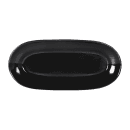 Elite Global Solutions 16 1/2" x 7 1/2" Oval Classic Platter - Melamine, Black (M17RC-B) thumbnail 2