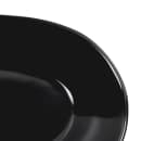 Elite Global Solutions 16 1/2" x 7 1/2" Oval Classic Platter - Melamine, Black (M17RC-B) thumbnail 5