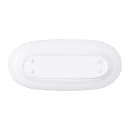 Elite Global Solutions 16 1/2" x 7 1/2" Oval Classic Platter - Melamine, White (M17RC-NW) thumbnail 4
