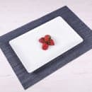 Elite Global Solutions 18" x 11 1/2" Rectangular Symmetry Platter - Melamine, Display White (M1811RC-NW) thumbnail 6