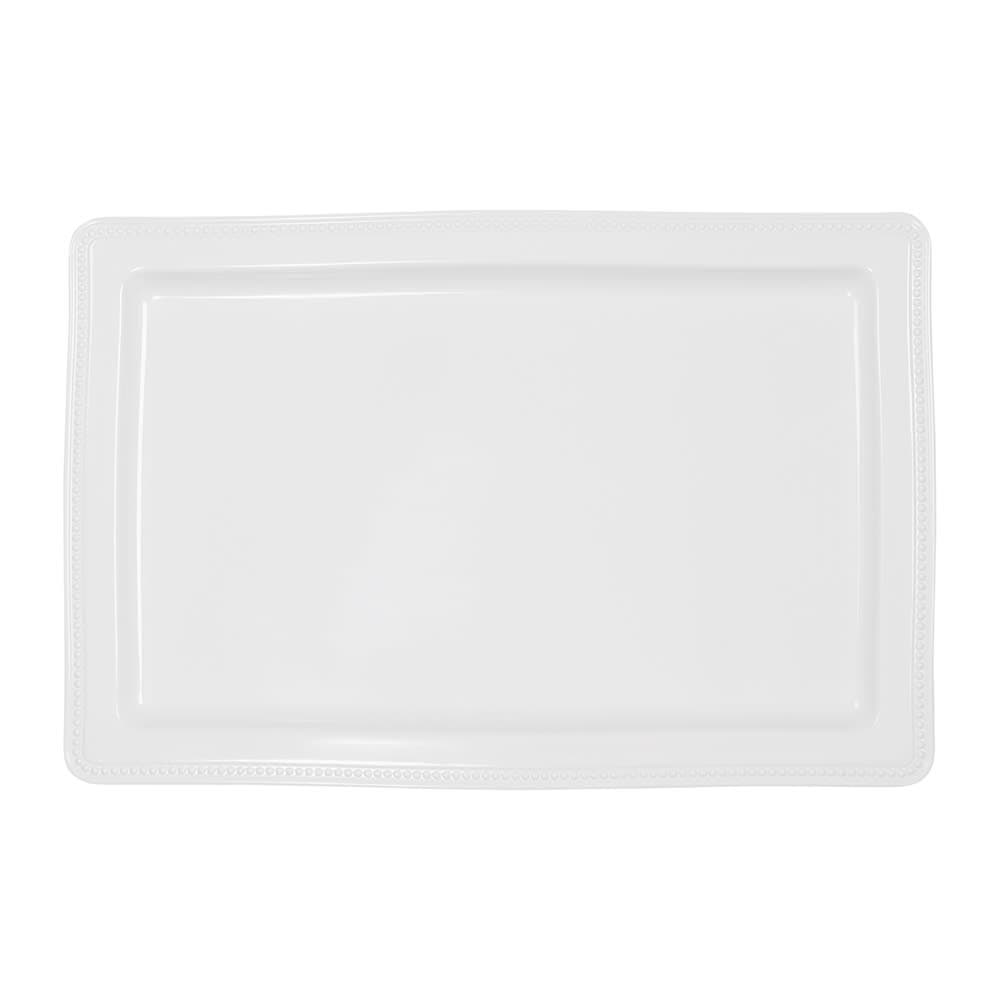 Elite Global Solutions Rectangular Serving Tray - 18"L x 12"W, Melamine, White (M1812RC-NW)