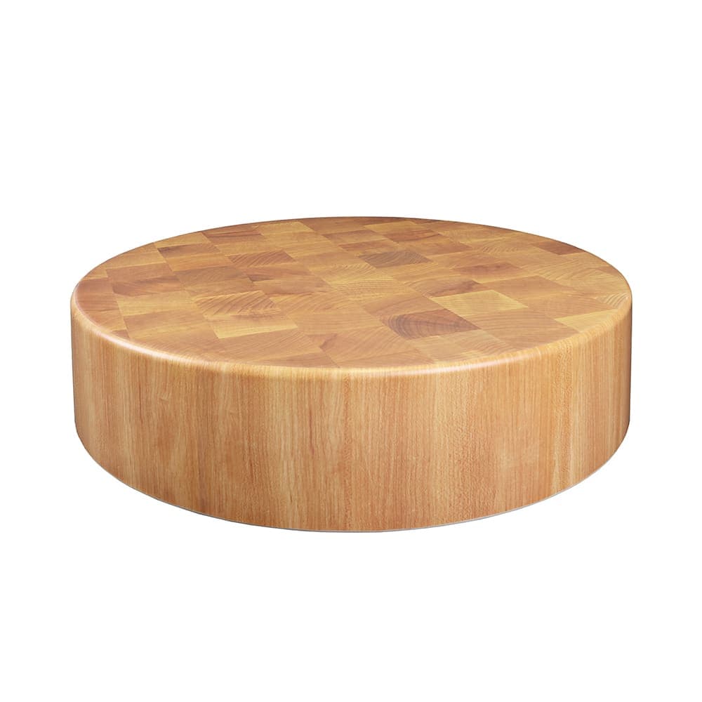 Elite Global Solutions 18" Round Melamine Butcher Block Riser (M1835R-BUB)