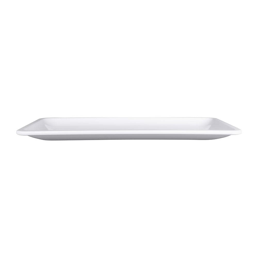 Elite Global Solutions 18" x 9" Rectangular Olympus Platter - Melamine, White (M189RC-W)