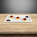 Elite Global Solutions 18" x 9" Rectangular Olympus Platter - Melamine, White (M189RC-W) thumbnail 6