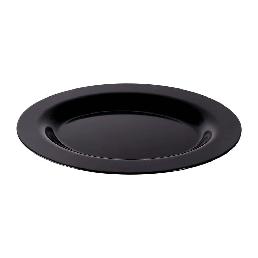 Elite Global Solutions 18" x 14" Oval Classic Platter - Melamine, Black (M18OV-B)