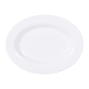Elite Global Solutions 18" x 14" Oval Classic Platter - Melamine, White (M18OV-NW) thumbnail 2