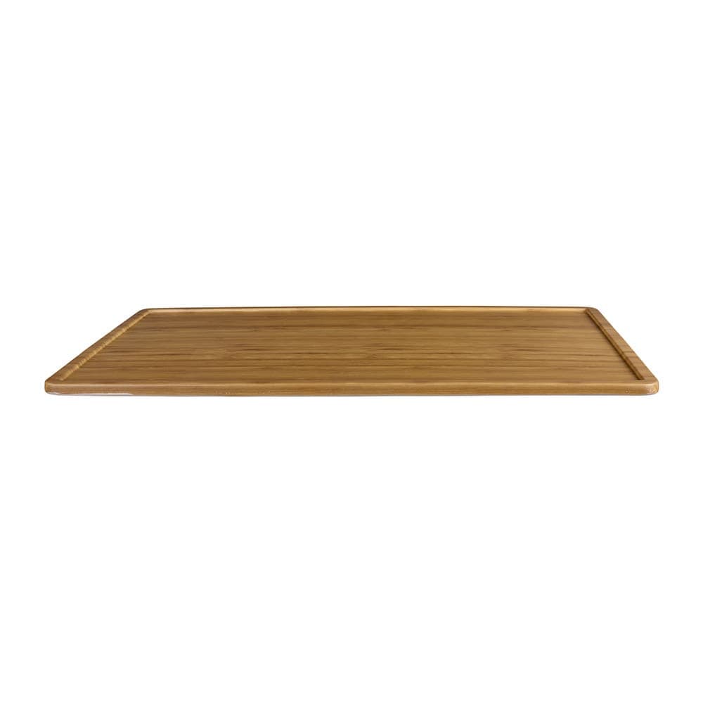 Elite Global Solutions Rectangular Fo Bwa Serving Board - 20" x 12", Melamine, Faux Bamboo (M2012RCFP-BB)
