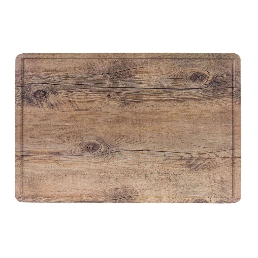Elite Global Solutions Rectangular Fo Bwa Serving Board - 20" x 12", Melamine, Faux Driftwood (M2012RCFP-DW)