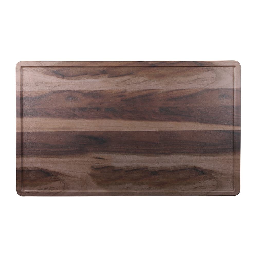 Elite Global Solutions Rectangular Fo Bwa Serving Board - 20" x 12", Melamine, Faux Hickory (M2012RCFP-HW)