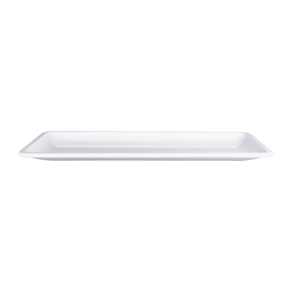 Elite Global Solutions 21" x 9" Rectangular Olympus Platter - Melamine, White (M219RC-W)