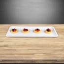 Elite Global Solutions 21" x 9" Rectangular Olympus Platter - Melamine, White (M219RC-W) thumbnail 6