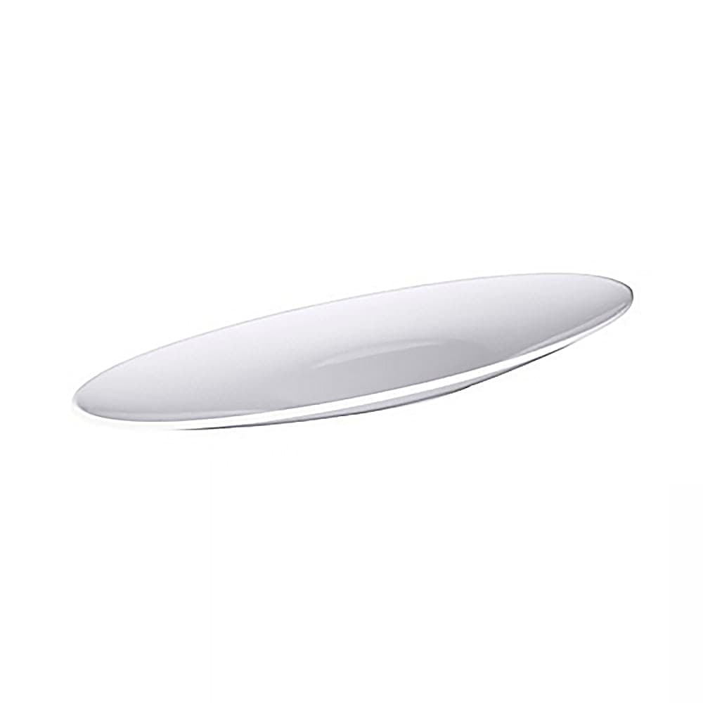 Elite Global Solutions 24" x 9" Oval Moderne Salmon Platter - Melamine, White (M249SP-NW)