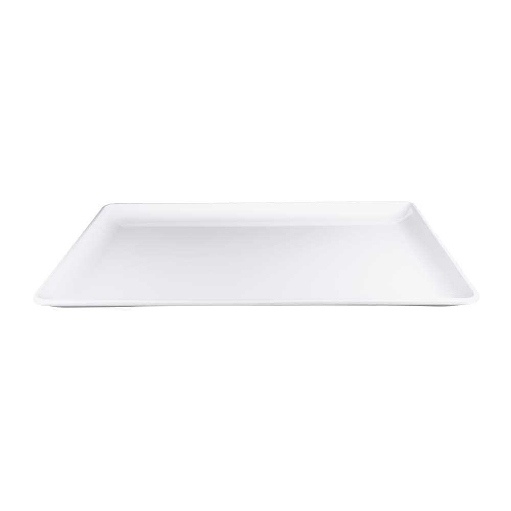Elite Global Solutions 26" x 18" Rectangular Serving Tray - Melamine, White (M2618RC-W)