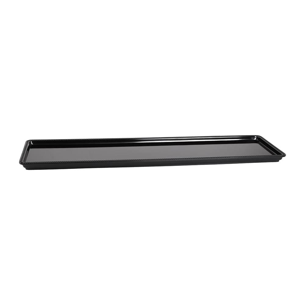 Elite Global Solutions Rectangular Serving Tray - 30"L x 8"W, Melamine, Black (M3081-B)