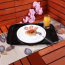 Elite Global Solutions Rectangular Serving Tray - 17 7/8"L x 12 1/2"W, Melamine, Black (M5116T-B) thumbnail 6