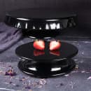 Elite Global Solutions 5" Round Pedestal Riser - 1 1/2"H, Melamine, Black (M5P-B) thumbnail 7