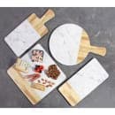 Elite Global Solutions Rectangular Sierra Serving Board - 15" x 7", Melamine, Faux Alder Wood/Carrera Marble (M715RCM-AWC) thumbnail 2