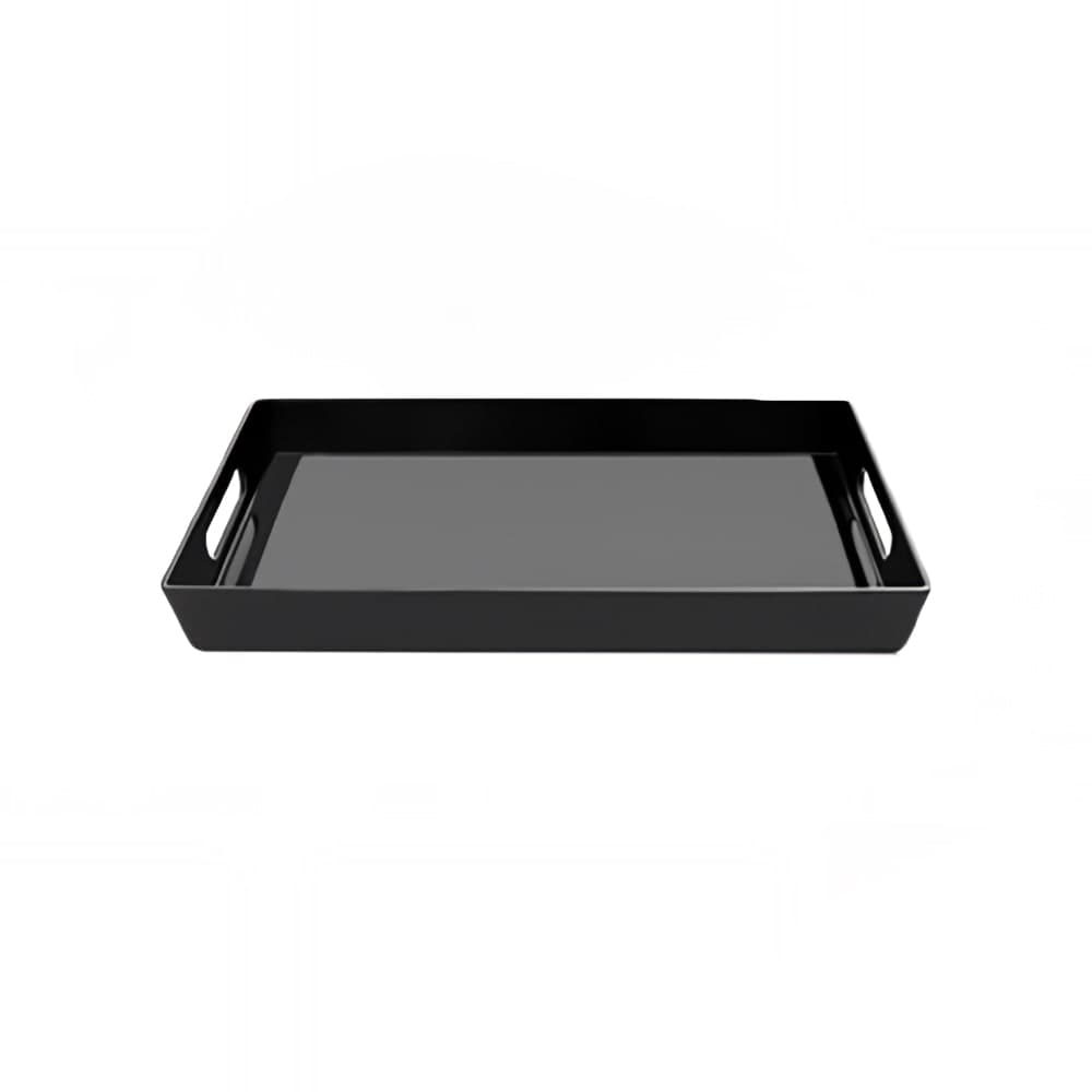 Elite Global Solutions Rectangular Serving Tray - 16"L x 7"W, Melamine, Black (M7162-B)