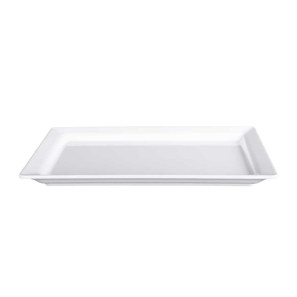 Elite Global Solutions 13" x 8 3/8" Rectangular Vogue Platter - Melamine, White (M8131RC-W)