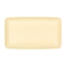 Elite Global Solutions 14 1/2" x 8 1/2" Rectangular Pappasan Platter - Melamine, Banana Crepe (M85145-BCY) thumbnail 2