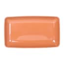 Elite Global Solutions 14 1/2" x 8 1/2" Rectangular Pappasan Platter - Melamine, Sunburn Terra Cotta (M85145-STC) thumbnail 2