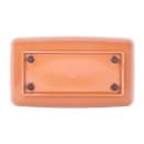 Elite Global Solutions 14 1/2" x 8 1/2" Rectangular Pappasan Platter - Melamine, Sunburn Terra Cotta (M85145-STC) thumbnail 4