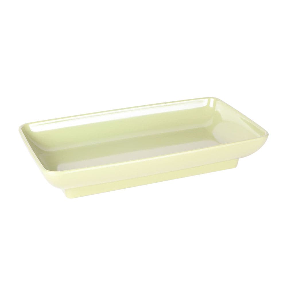 Elite Global Solutions 14 1/2" x 8 1/2" Rectangular Pappasan Platter - Melamine, Weeping Willow Green (M85145-WWG)