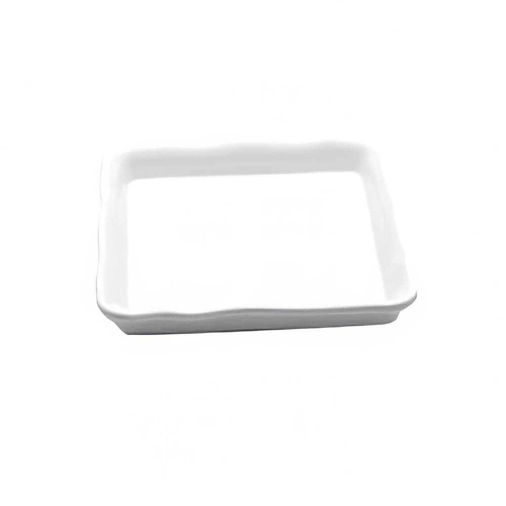 Elite Global Solutions 8 5/8" Square Serving Tray - Melamine, White (M858-NW)