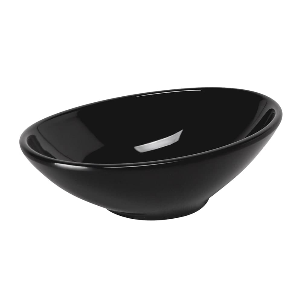 Elite Global Solutions 16 oz Oblong Melamine Bowl, Black (M85-B)