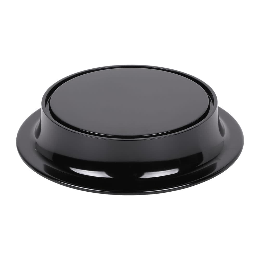Elite Global Solutions 8" Round Pedestal Riser - 2"H, Melamine, Black (M8P-B)
