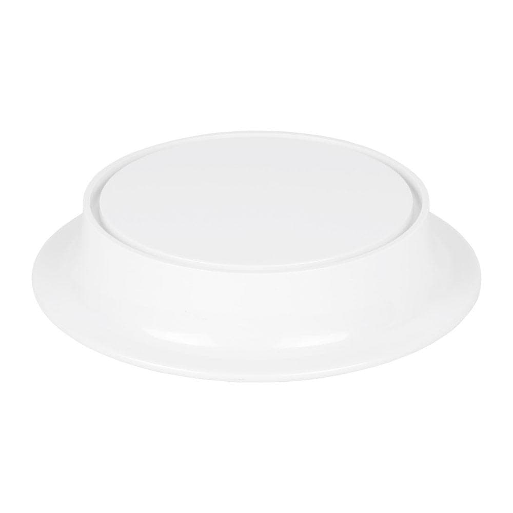 Elite Global Solutions 8" Round Pedestal Riser - 2"H, Melamine, White (M8P-NW)