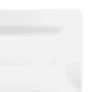 Elite Global Solutions 15" x 9" Rectangular Pebble Creek Tray - Melamine, White (M915RR-W) thumbnail 5