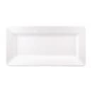 Elite Global Solutions 18" x 9" Rectangular Pebble Creek Tray - Melamine, White (M918RR-W) thumbnail 2