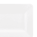 Elite Global Solutions 18" x 9" Rectangular Pebble Creek Tray - Melamine, White (M918RR-W) thumbnail 5