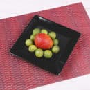 Elite Global Solutions 9" Square Melamine Dinner Plate, Black (M99SQ-B) thumbnail 6