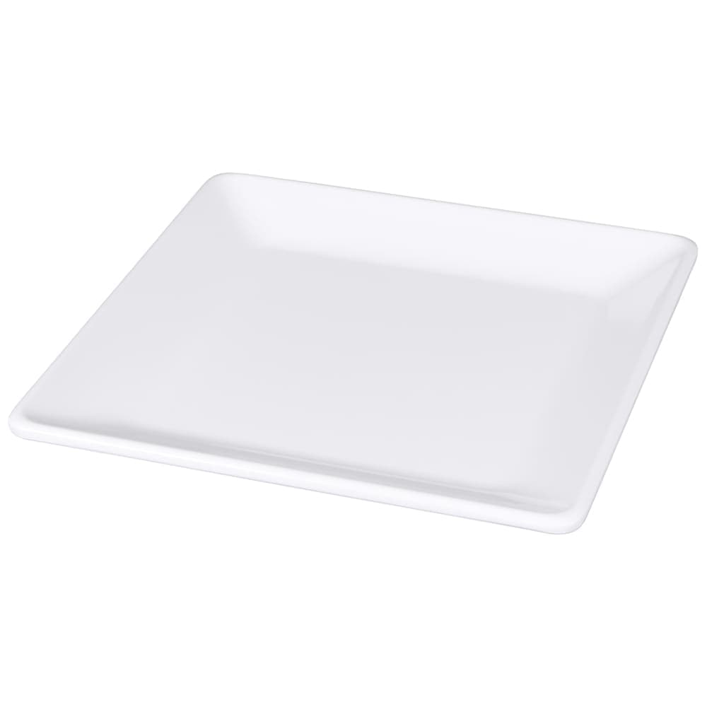 Elite Global Solutions 9" Square Melamine Dinner Plate, White (M99SQ-NW)